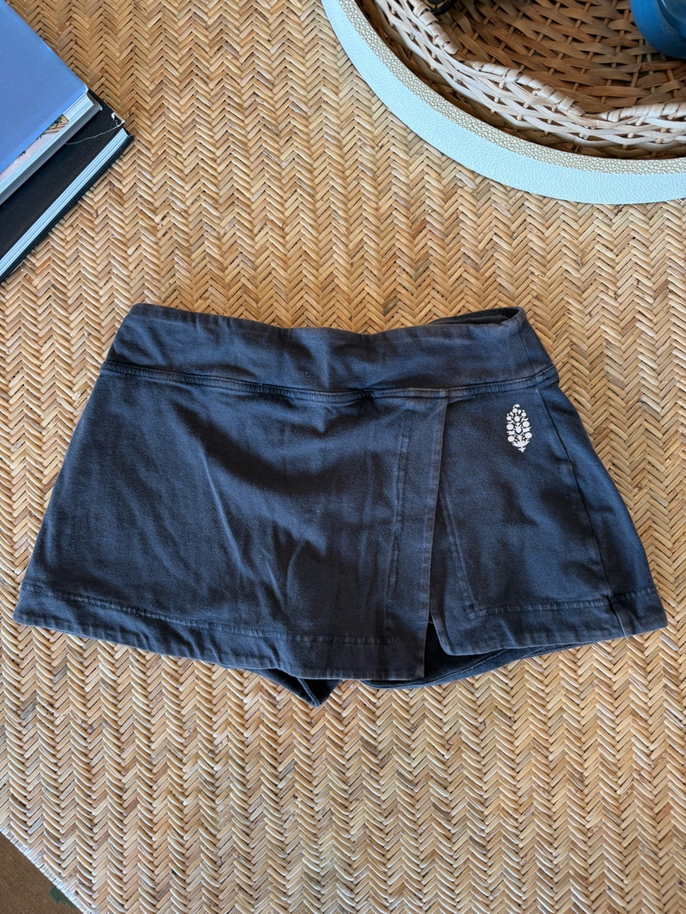 FP Movement by Free People Black Athletic Skort with Embellished Logo